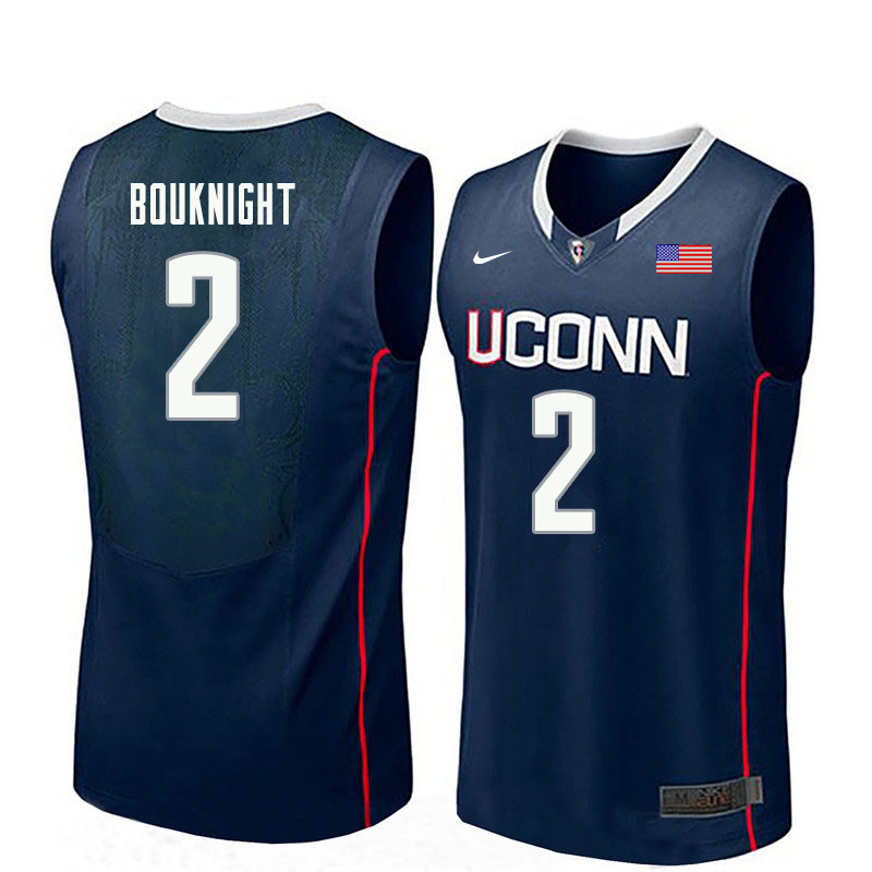 Men #2 James Bouknight Uconn Huskies College Basketball Jerseys Sale-Navy